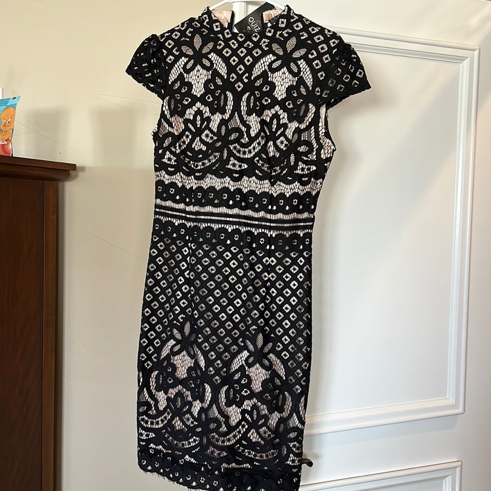 Quiz dress - New Black lace, Cap sleeve